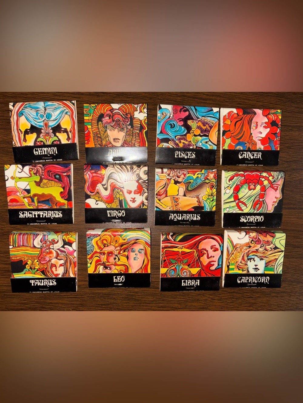 1970s Astrology Matchbooks~Full Set of 12